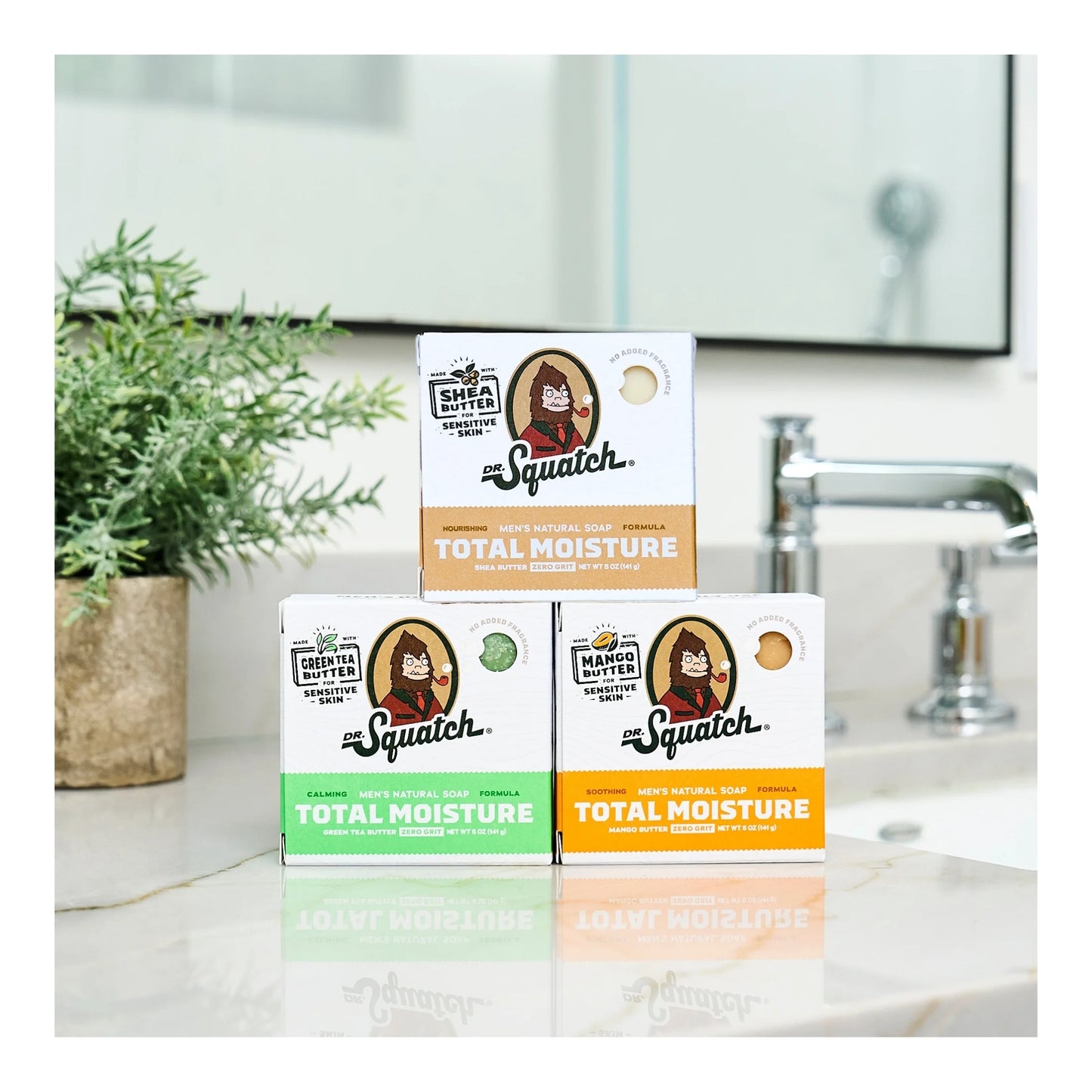 Shea Butter Total Moisture Natural Bar Soap for Men, 5 Oz