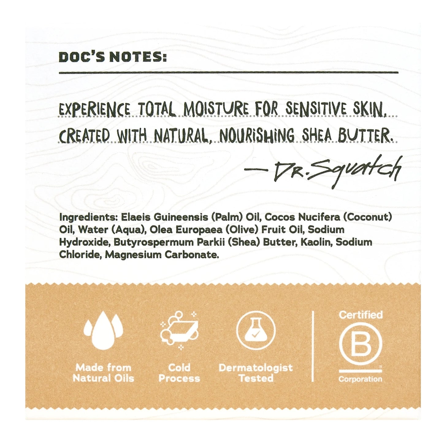 Shea Butter Total Moisture Natural Bar Soap for Men, 5 Oz