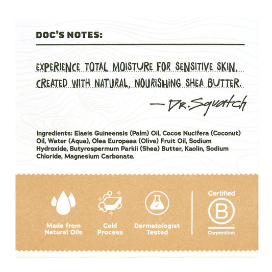 Shea Butter Total Moisture Natural Bar Soap for Men, 5 Oz